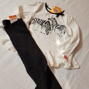 Gymboree Eric Carle 2T Shirt, 18-24 Month Pants Zebra Outfit NWT